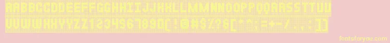 NewsBoardSt Font – Yellow Fonts on Pink Background