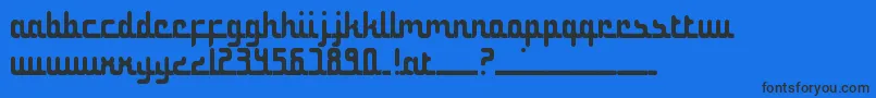 NotTheMiddleEast Font – Black Fonts on Blue Background