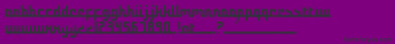 NotTheMiddleEast Font – Black Fonts on Purple Background