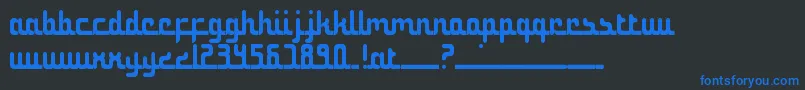 NotTheMiddleEast Font – Blue Fonts on Black Background