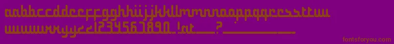 NotTheMiddleEast Font – Brown Fonts on Purple Background