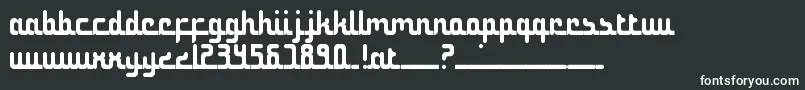 NotTheMiddleEast Font – White Fonts on Black Background