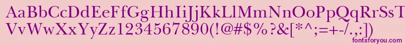 More about BaskervilleGreekUpright Font BaskervilleGreekUpright Font – Purple Fonts on Pink Background
