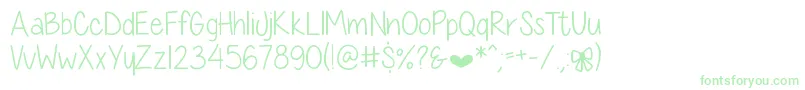 DiamondGirlSkinny Font – Green Fonts
