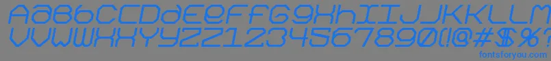 Kimonoki Font – Blue Fonts on Gray Background