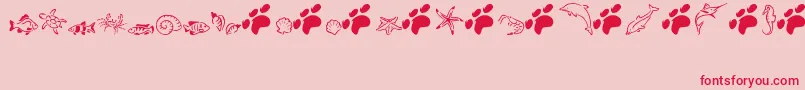 MarLizzy Font – Red Fonts on Pink Background