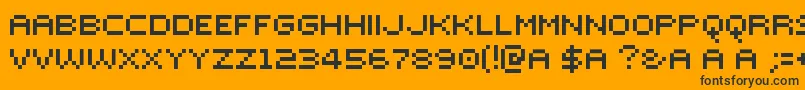 MutterLvs Font – Black Fonts on Orange Background