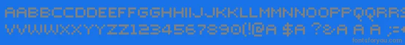 MutterLvs Font – Gray Fonts on Blue Background