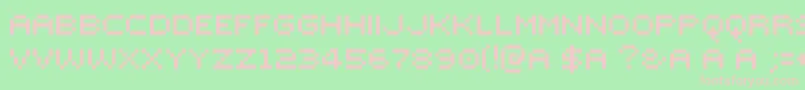 MutterLvs Font – Pink Fonts on Green Background