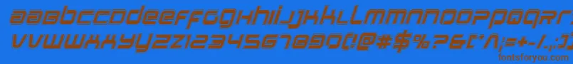 Stareagleacadital Font – Brown Fonts on Blue Background