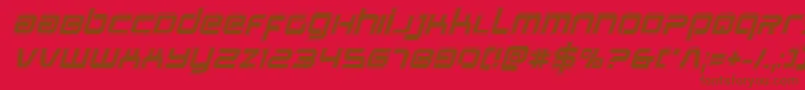 Stareagleacadital Font – Brown Fonts on Red Background
