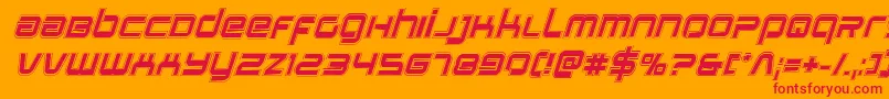 Stareagleacadital Font – Red Fonts on Orange Background