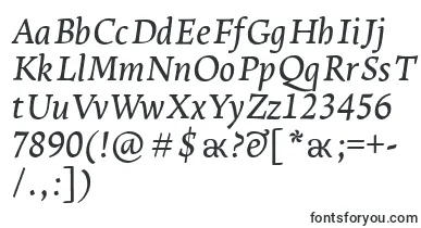 LeksaproDemiboldItalic font – romantic Fonts