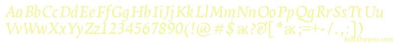 LeksaproDemiboldItalic Font – Yellow Fonts