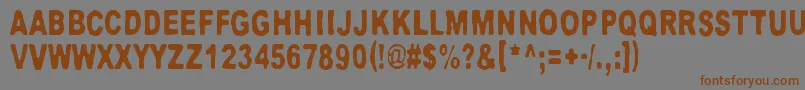 Neptunus Font – Brown Fonts on Gray Background