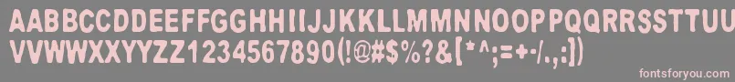 Neptunus Font – Pink Fonts on Gray Background