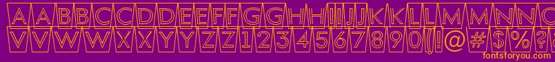 AFuturaortottlcmswotl Font – Orange Fonts on Purple Background