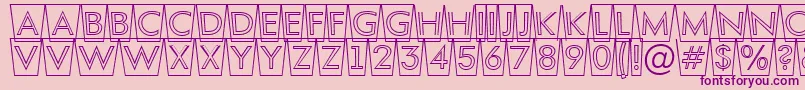 AFuturaortottlcmswotl Font – Purple Fonts on Pink Background