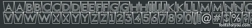 AFuturaortottlcmswotl Font – White Fonts on Black Background
