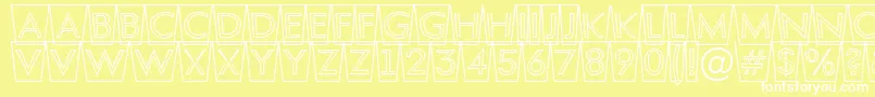 AFuturaortottlcmswotl Font – White Fonts on Yellow Background