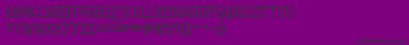 SeaweedFireAoe Font – Black Fonts on Purple Background