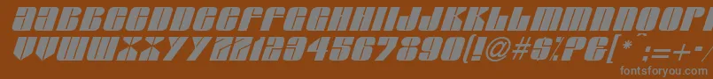 Шрифт GlasserItalicItalic – серые шрифты на коричневом фоне