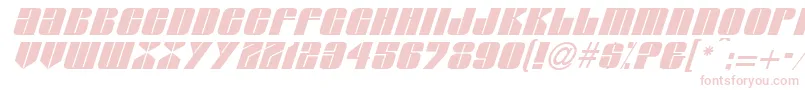 Шрифт GlasserItalicItalic – розовые шрифты на белом фоне