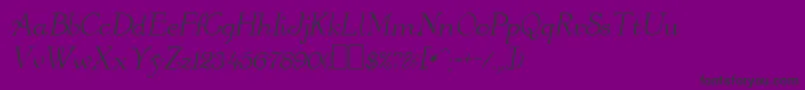 OrangeOblique Font – Black Fonts on Purple Background