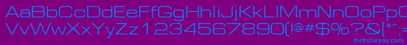 Europe ffy Font – Blue Fonts on Purple Background