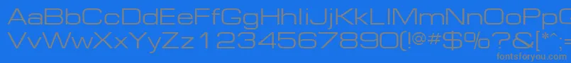 Europe ffy Font – Gray Fonts on Blue Background