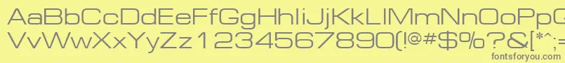 Шрифт Europe ffy – серые шрифты на жёлтом фоне