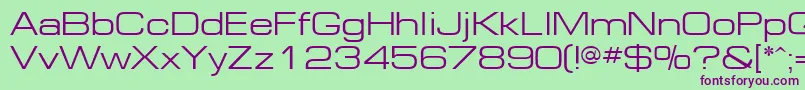 Шрифт Europe ffy – фиолетовые шрифты на зелёном фоне