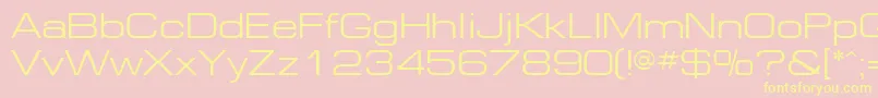 Europe ffy Font – Yellow Fonts on Pink Background