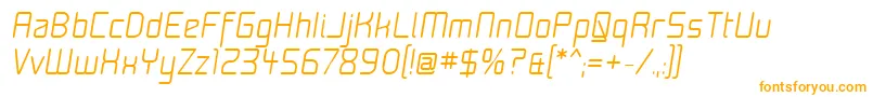 フォントMoondogFifteenItalic – オレンジのフォント