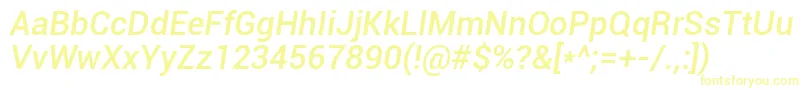 Roboto Mediumitalic Font – Yellow Fonts