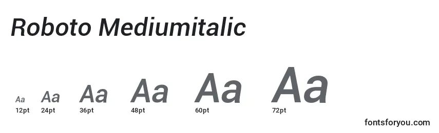 Roboto Mediumitalic Font Sizes