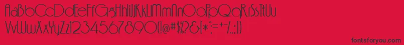 Feenc Font – Black Fonts on Red Background