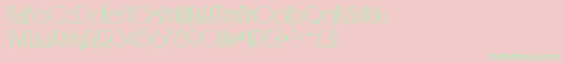 Feenc Font – Green Fonts on Pink Background