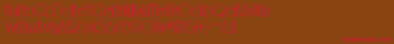 Feenc Font – Red Fonts on Brown Background