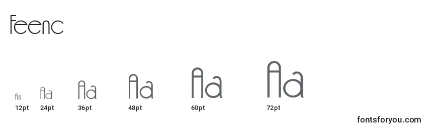 Feenc Font Sizes