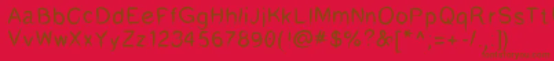 Humswu Font – Brown Fonts on Red Background