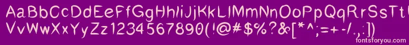 Lisätietoja Humswu-fontista Humswu-fontti – vaaleanpunaiset fontit violetilla taustalla
