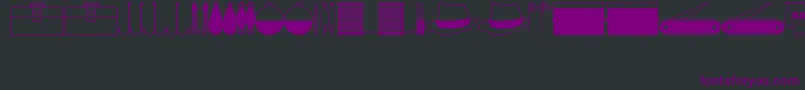 FishinGearJl Font – Purple Fonts on Black Background