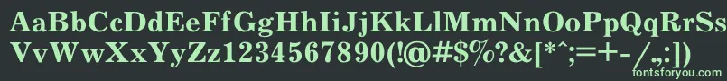 フォントJournal0 – 黒い背景に緑の文字