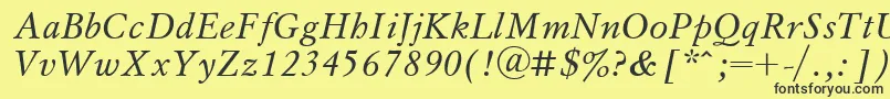 Msl2 Font – Black Fonts on Yellow Background