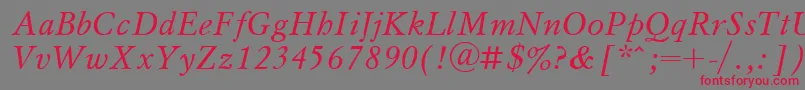 Msl2 Font – Red Fonts on Gray Background