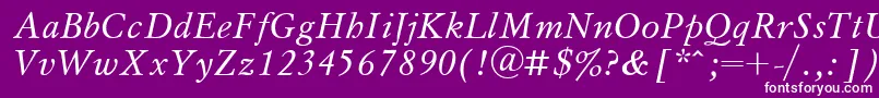 Msl2 Font – White Fonts on Purple Background