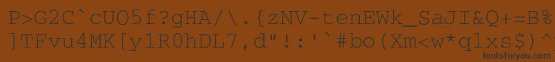Secretcode Font – Black Fonts on Brown Background