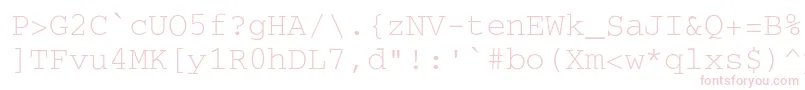 Secretcode Font – Pink Fonts on White Background