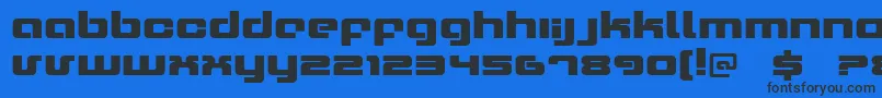 Xeron Font – Black Fonts on Blue Background